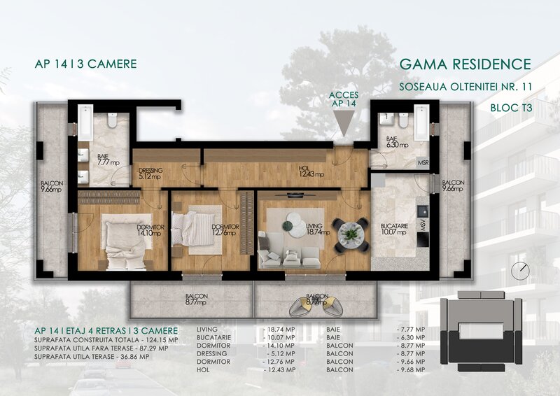 Oltenitei, Gama Residence,